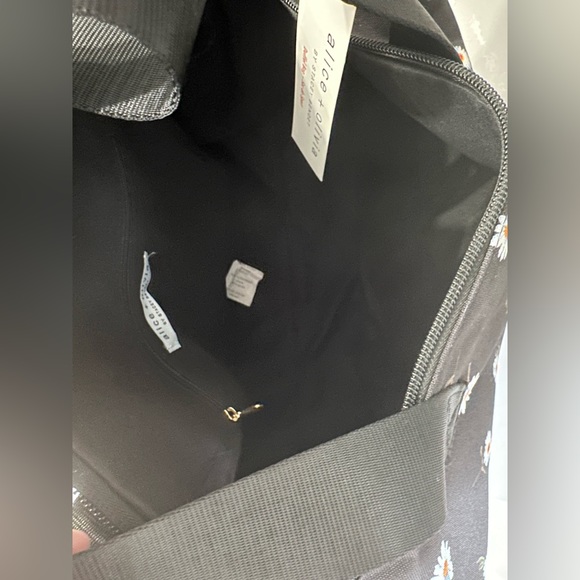 Alice & Olivia black daisy duffel bag - Picture 6 of 10